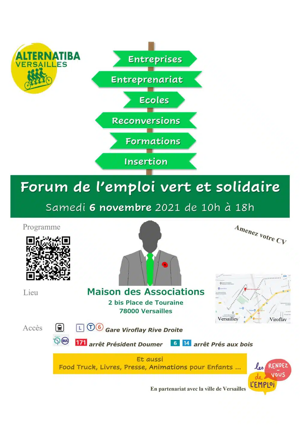 Affiche forum des emplois verts et solidaires