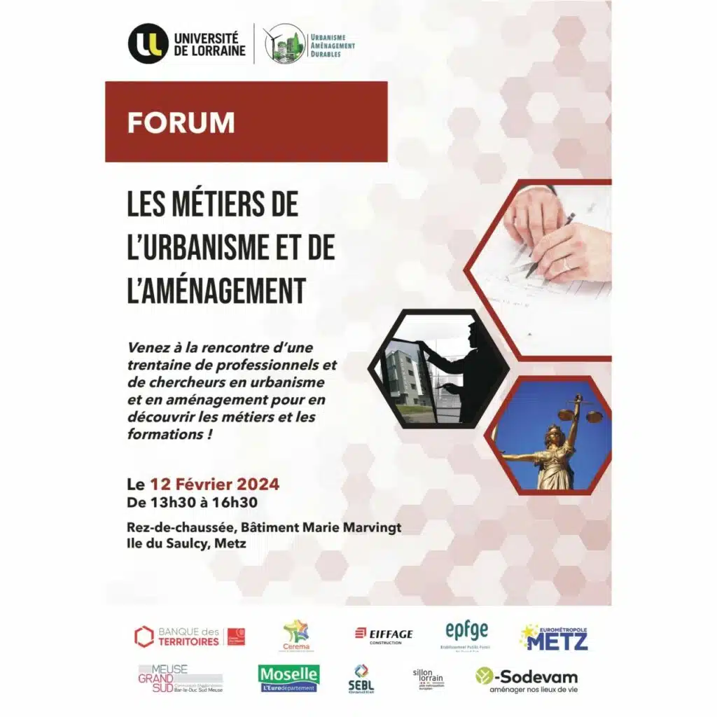 affiche forum métiers urbanisme