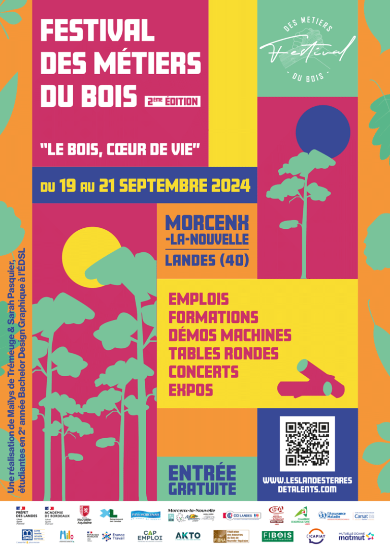 affiche festival du bois 2024