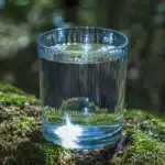 verre d'eau potable