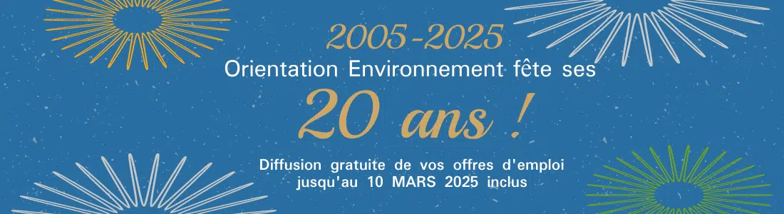 20 ans Orientation Environnement