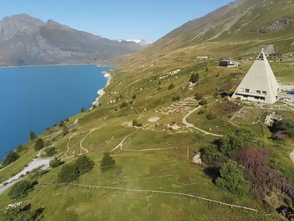 vue aérienne du Jardin Alpin