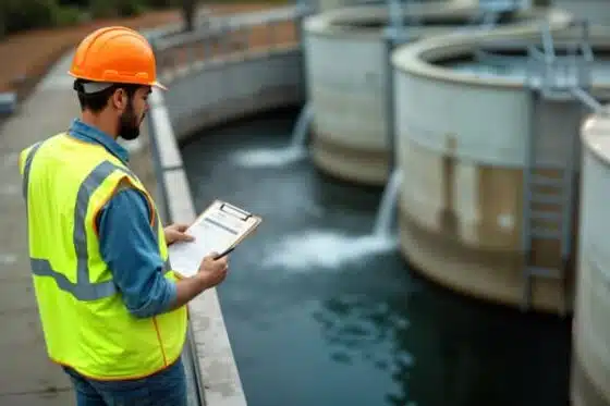 Technicien spécialisé dans le traitement des eaux usées