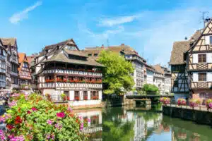maisons typiques à Strasbourg, région Grand Est
