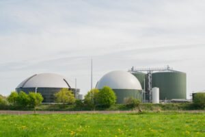 Installation de biogaz pour la production d'électricité