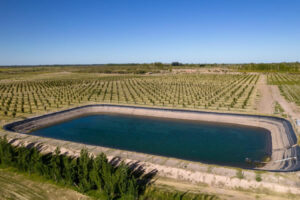 Réservoir d’eau pour l’irrigation agricole