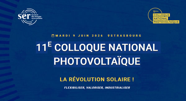 Colloque national du photovoltaïque 2026 à Strasbourg