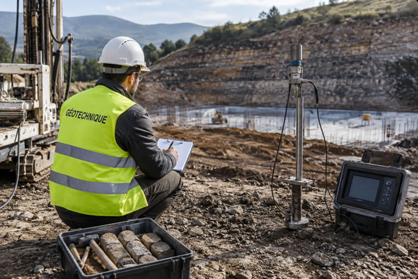 Stages en géotechnique 2026-2027 5 Stage en géotechnique sur un chantier avec sondages de sols et étude géotechnique
