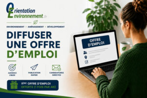 diffuser une offre d'emploi en environnement et aménagement